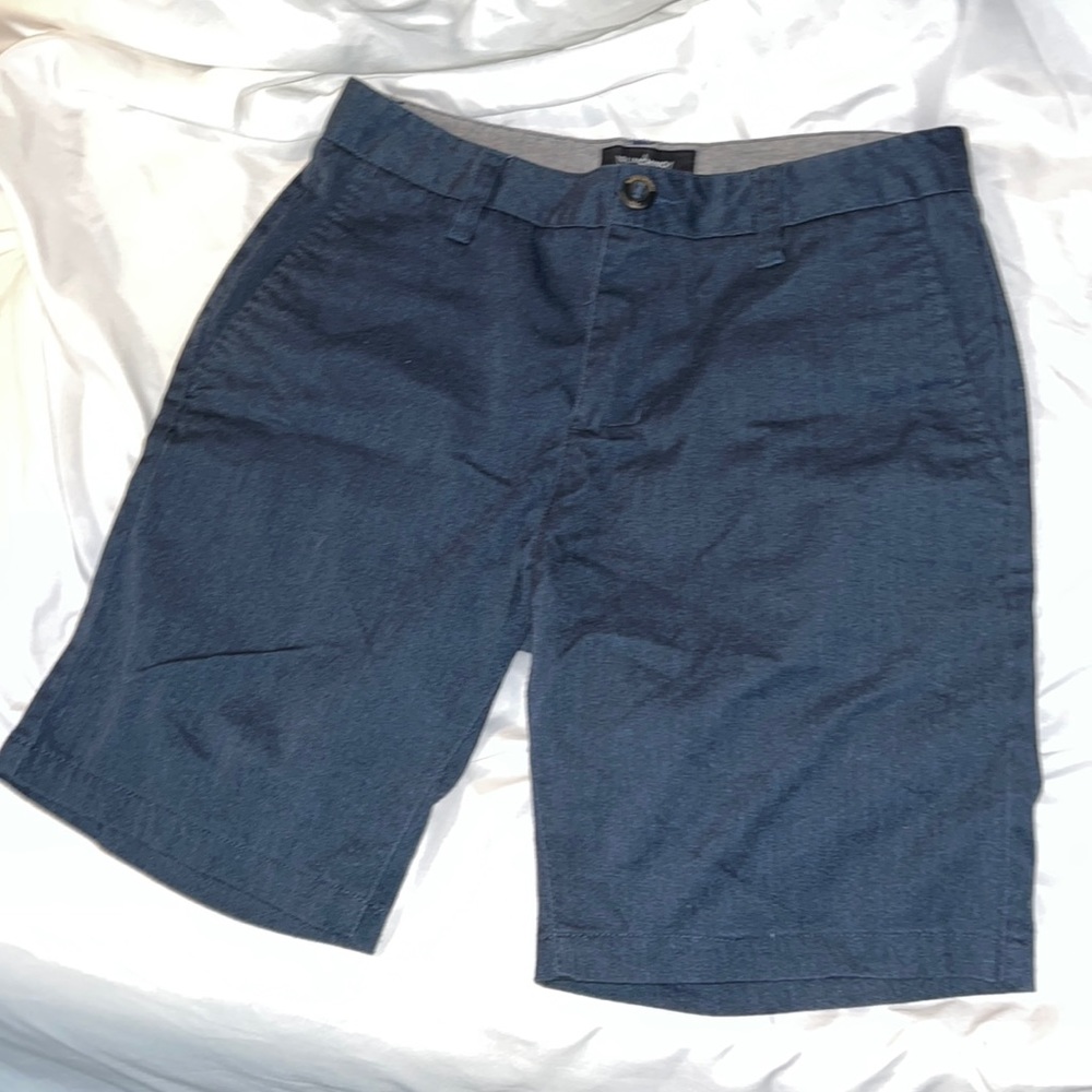 BLUE CROWN Slim Blue Mens Chino Shorts